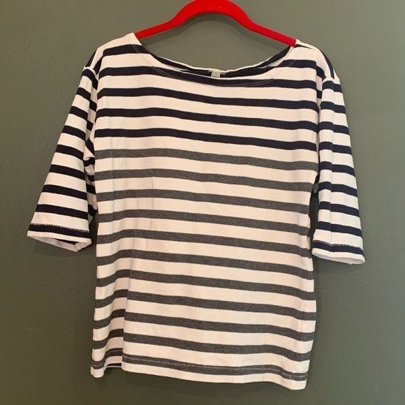 [J. Crew] Ombre Striped Knit Blouse - Size Small - Picture 1 of 4